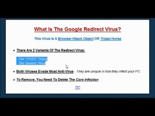Google redirect virus removal