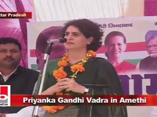 Priyanka Gandhi Vadra in Amethi:  In democracy the people have the strength in democracy
