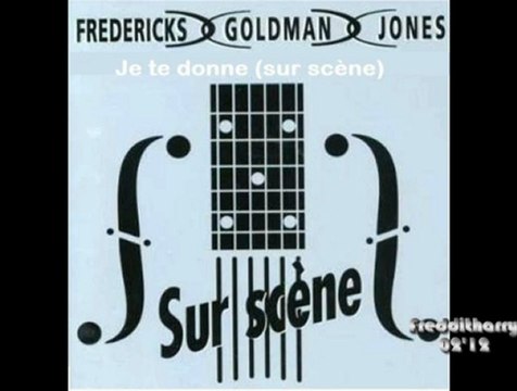 INEDIT- tour 1991 Je te donne fredericks Goldman Jones sur scène