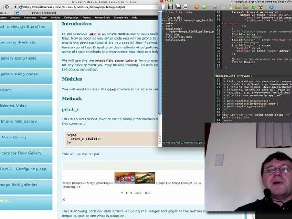 Drupal 7 debug output