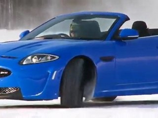 La Jaguar XKRS Cabriolet sur la glace