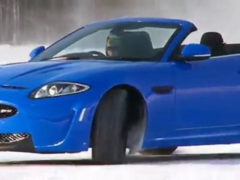 La Jaguar XKRS Cabriolet sur la glace