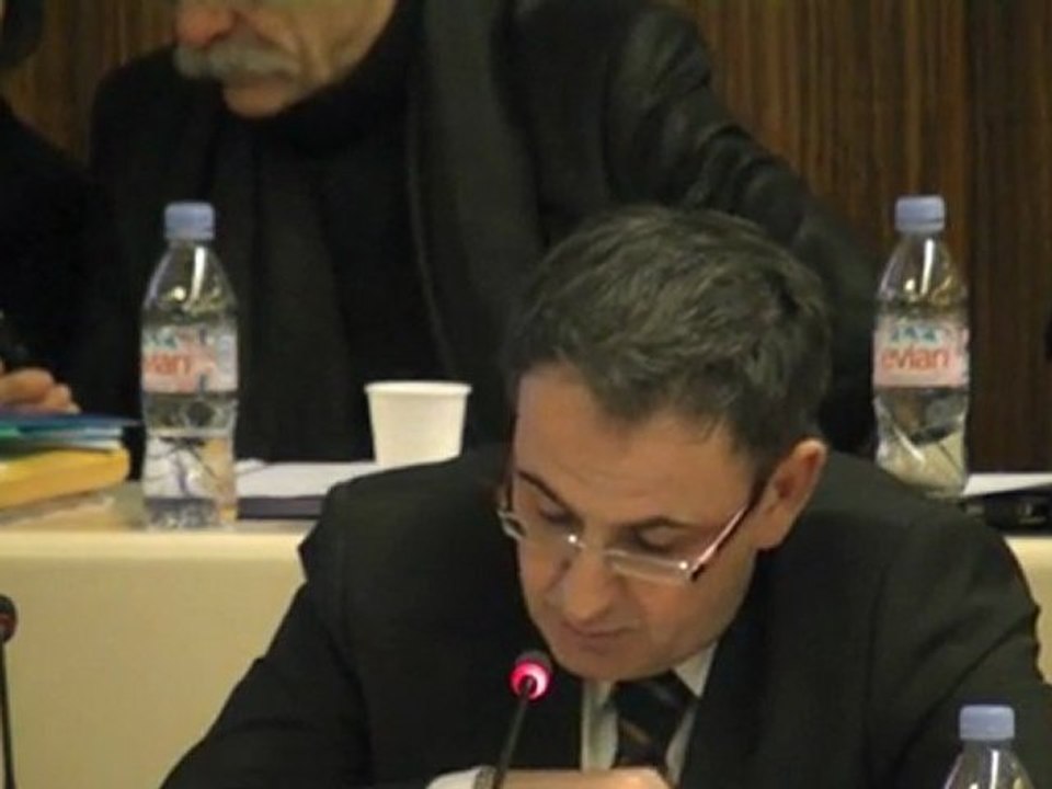 Intervention de David Kimelfeld sur le Pont Schuman lors du conseil du 13 février 2012
