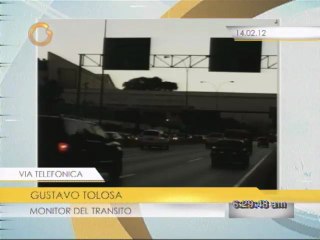 Reporte del tráfico desde la autopista Francisco Fajardo