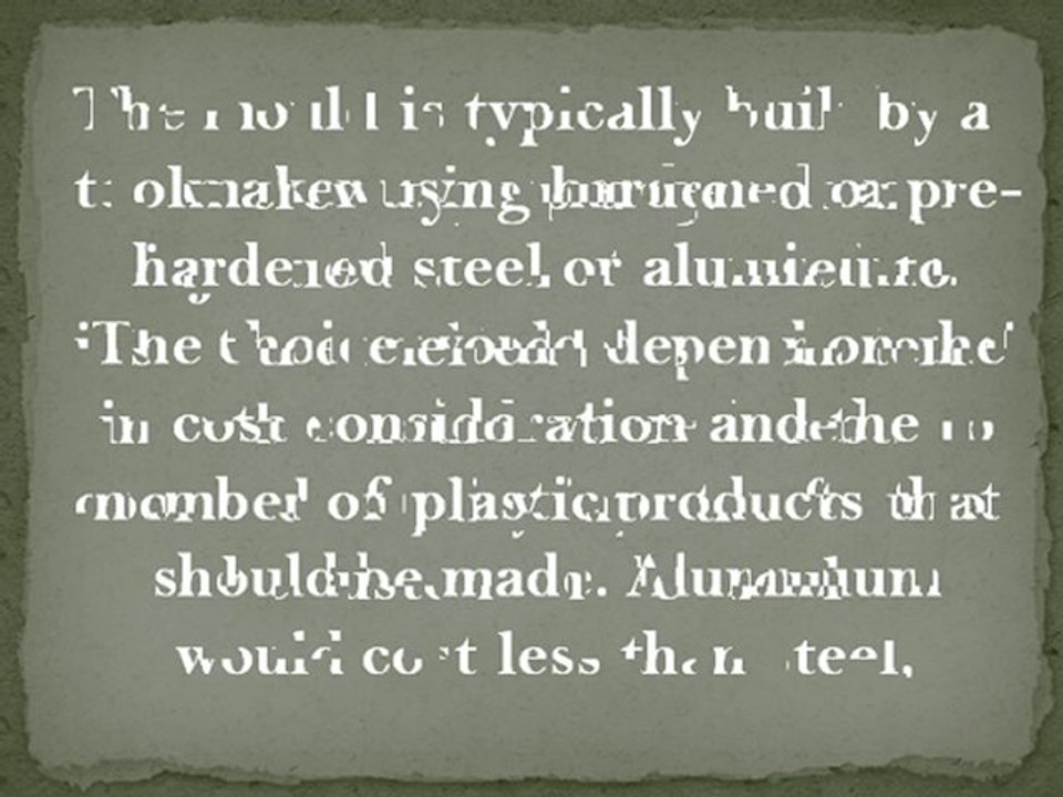 Custom Plastic Injection Moulding for Customer Specified Products