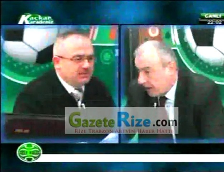 Canlı yayında birbirine girdiler