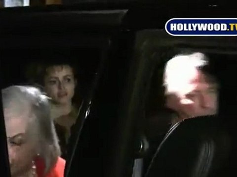 Tim Burton, Helena Bonham Carter & Alan Rickman Leave The IVY