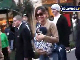 Brooke Burke and Kids Visit Santa At The Grove