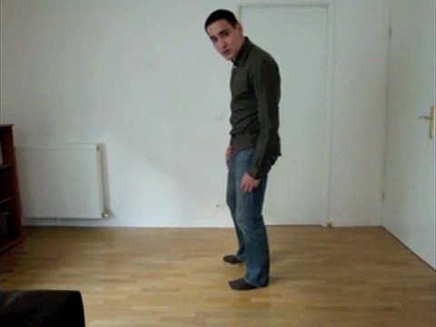 Cours de rock and roll: le pas de base danseur