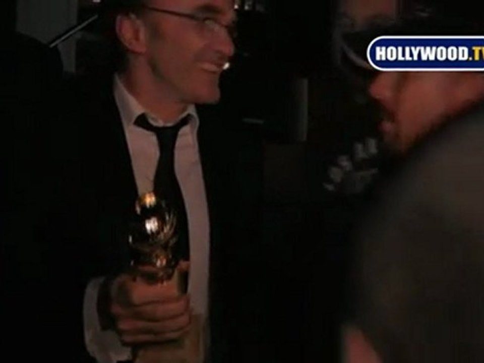 Danny Boyle Lets Us Touch His Golden Globe