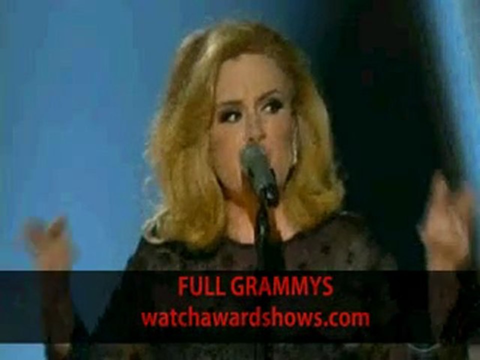 Adele Rolling in the Deep Grammy performance