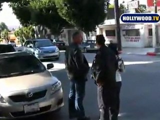 Brian Bosworth Released from LAPD Police Station.