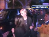 Charlize Theron LA Lakers game at The Staples 112110 YT