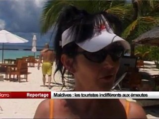 Maldives - Les touristes indifférents aux émeutes