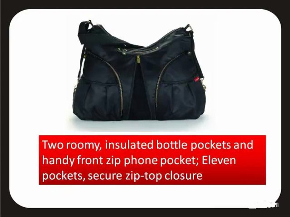 BEST small diaper bag - Skip Hop Versa Diaper Bag, Black