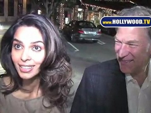Bollywood Superstar Mallika Sherawat and Hollywood Mogul Michael Lambert at Romantic Dinner