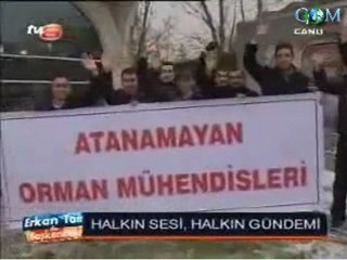 Atanamayan Orman Mühendisleri TV8'de