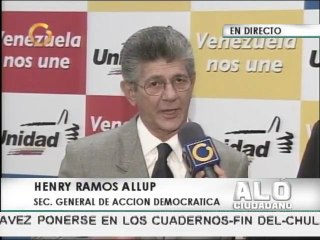Ramos Allup: Resultados de las Primarias son presagio