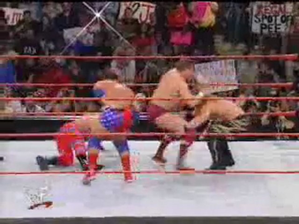 Chris Jericho & Chris Benoit vs Kurt Angle & William Regal - Submission Match