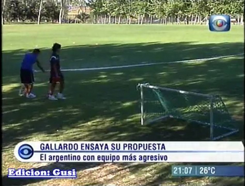 Gallardo ensaya su propuesta
