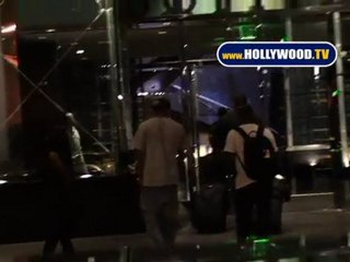 Chris Brown At Hotel Sofitel In Los Angeles