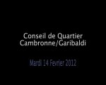Conseil de Quartier Cambronne/Garibaldi du 14/02/12