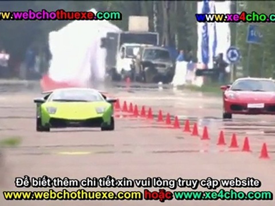Siêu xe Ferrari F430 vs Siêu xe Lamborghini LP 670 4 SV