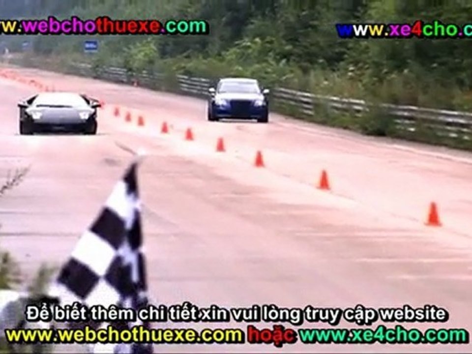 Siêu xe Lamborghini Murcielago LP670 4 SV vs Siêu xe Audi RS6