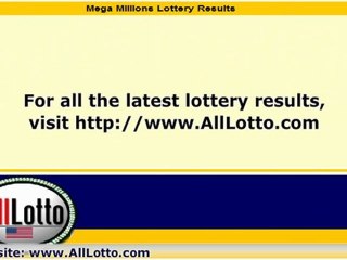 Mega Millions Lottery Drawing Results for February 14, 2012