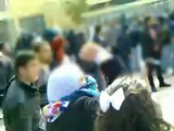 فري برس   حلب  كلية الاقتصاد مظاهرة نصرة لحمص 13 2 2012
