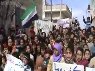 فري برس   ادلب   كفروما    طلابية الشعب يريد اعدامك بشار 14 2 2012