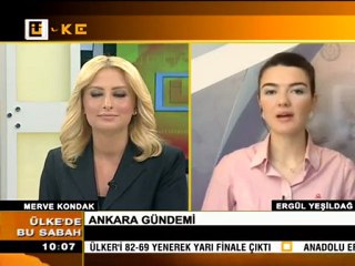 15 Şubat 2012 Ergül Yeşildağ Ülke tv de Ankara'nın gündemini aktarıyor.