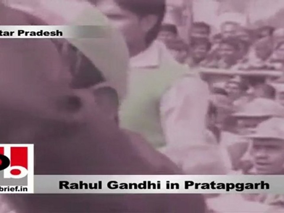 Rahul Gandhi in Pratapgarh urges people to free their arms and develop U.P