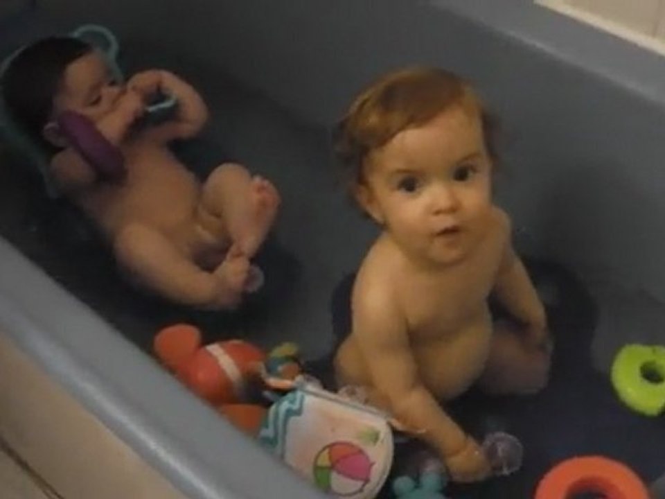 Animaux dans le bain