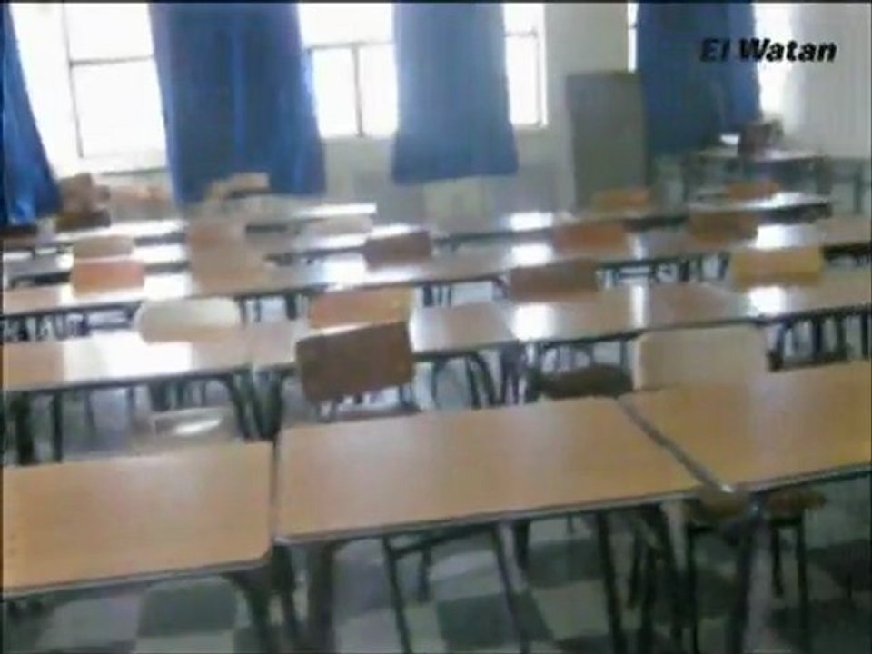 infiltration d'eau à l'université des sciences et technologies de Bab Ezzouar (USTHB)