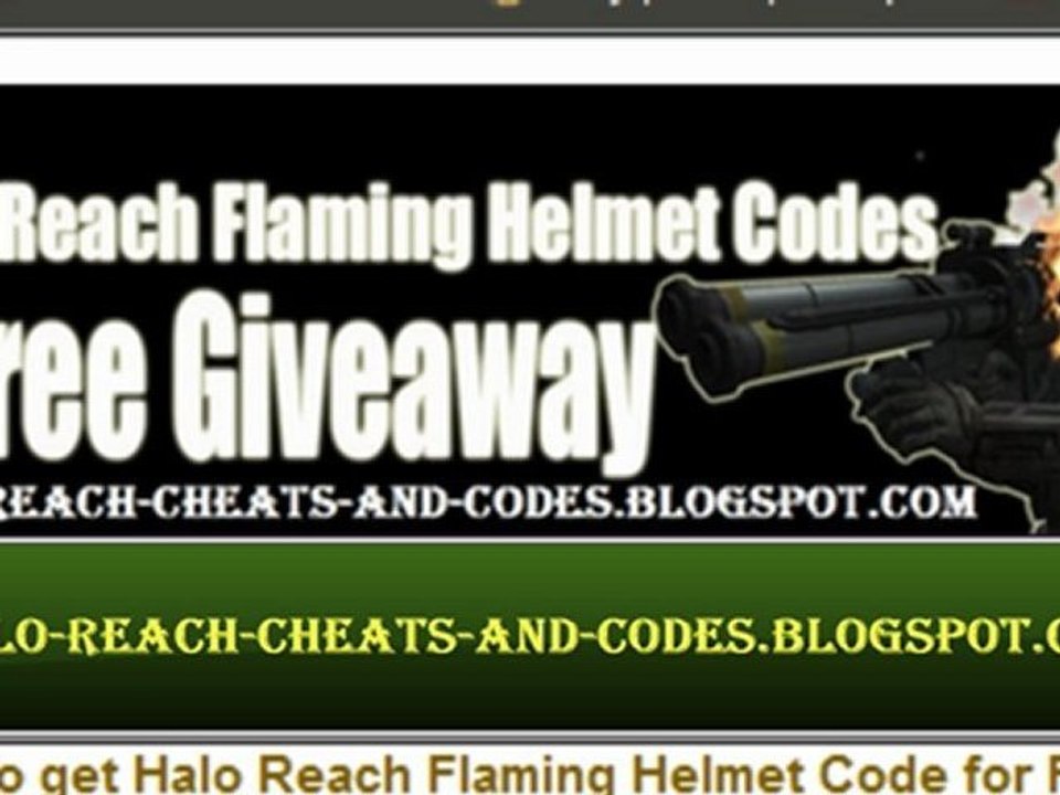 How to get halo reach code for flaming helmet !