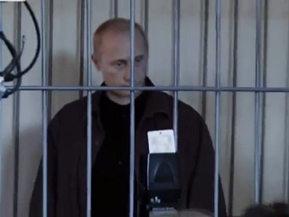 Un montage réalisé par des opposants place Poutine derrière les barreaux