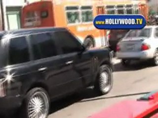 Lindsay Lohan At the Pit Fire Pizza Co.