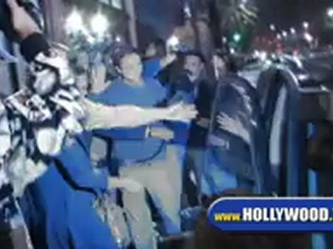 Lindsay Lohan Leaving Katsuya.