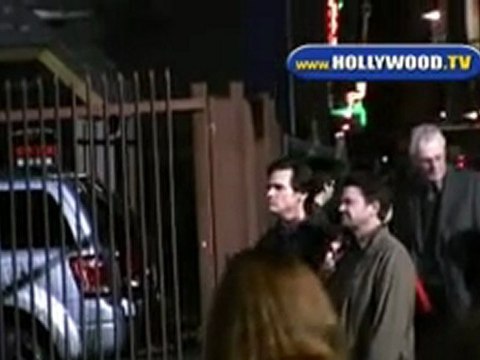 Jim Carrey on the film set for 'Yes Man'.