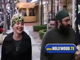 Sharon Stone Lunches and Window Shops on Sunset