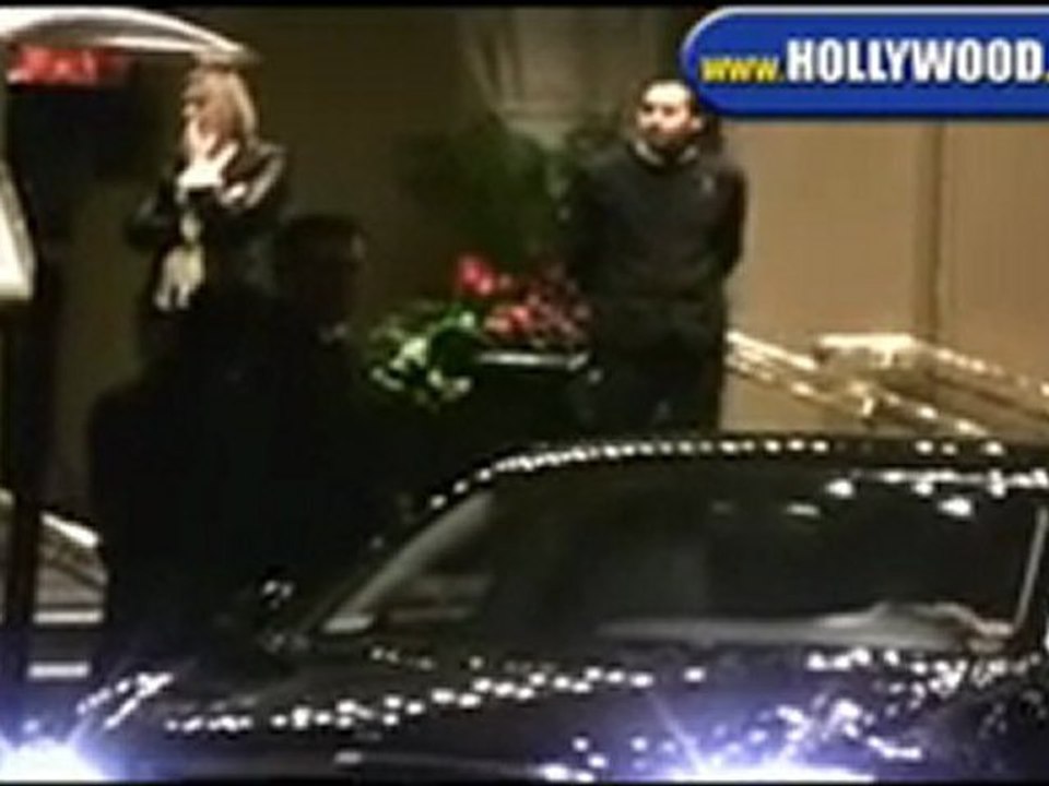 Ben Stiller and Christina Taylor Leaving Beverly Wilshire.
