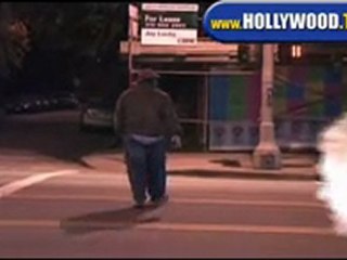Kevin P. Farley Walking around Hollywood.
