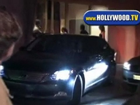 George Clooney and girlfriend Leaving Sunset Towers Hotel.