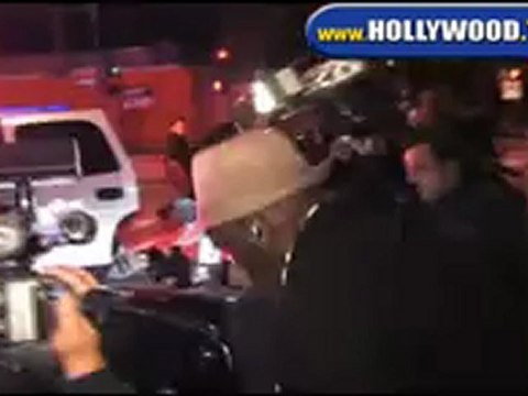 Christina Aguilera Leaves Villa.