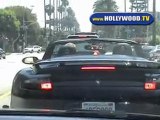 David Beckham Out Driving