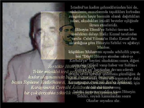 Hüseyin Sebilci Sırlanması... Semazen Onbir