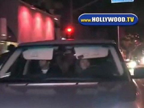 Nicky Hilton Leaves Villa Saturday Night