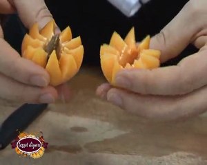 YEMEK SANATI .KAYISIDAN ÇİÇEK