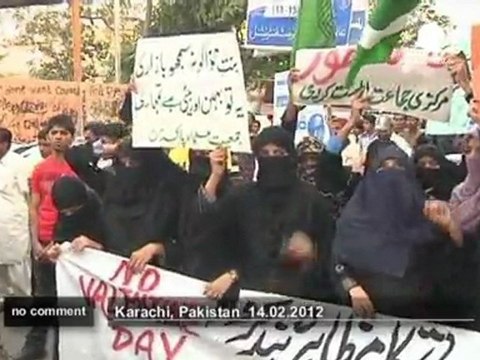 Manifestation anti-Saint-Valentin au Pakistan - no comment